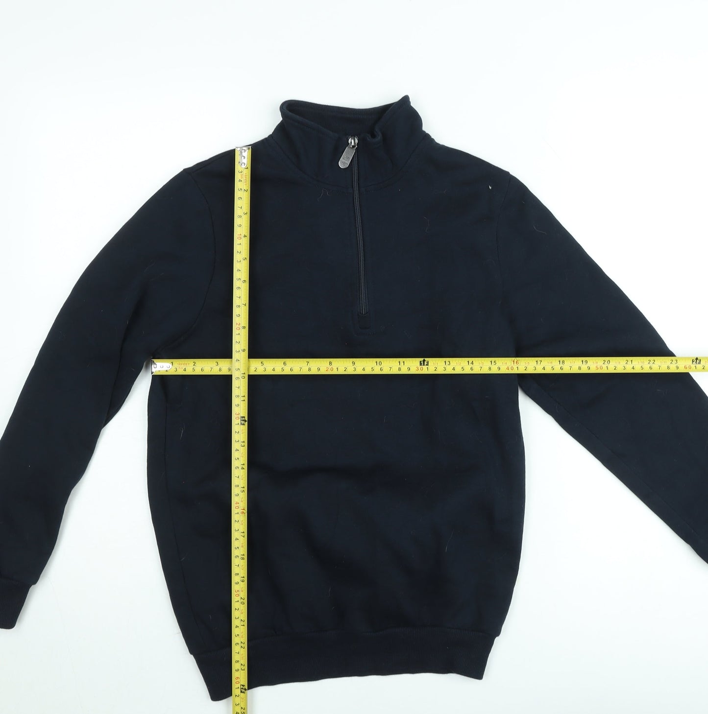 Cotton Traders Men’s Blue XS Half Zip Fleece Sweatshirt