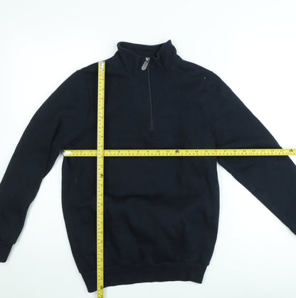 Cotton Traders Men’s Blue XS Half Zip Fleece Sweatshirt