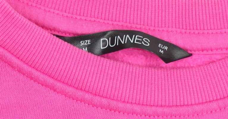 Dunnes Women's Pink Paris Graphic Pullover Sweatshirt Size M