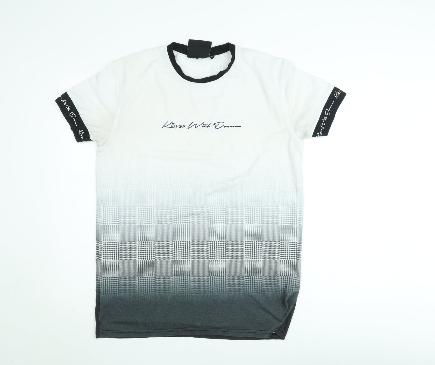 Kings Will Dream Men's White Gradient Graphic T-Shirt Size S