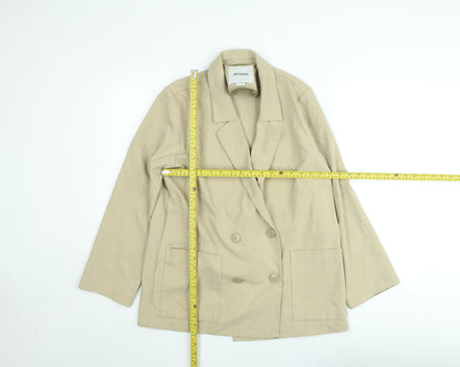 Womens UK Size S Monkl Beige Basic Jacket