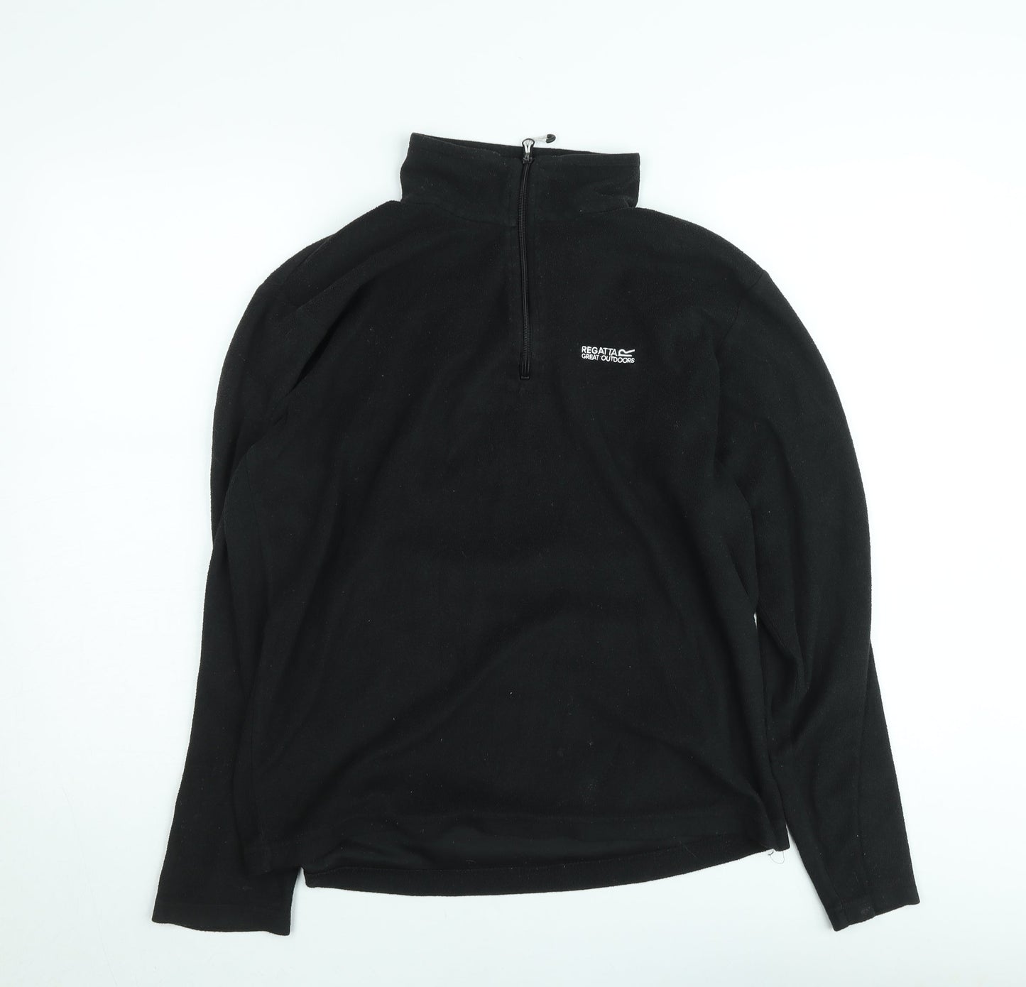 Mens UK Size L Regatta Black Henley Sweatshirt