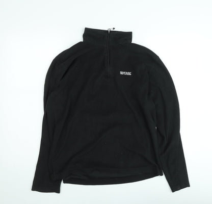 Mens UK Size L Regatta Black Henley Sweatshirt