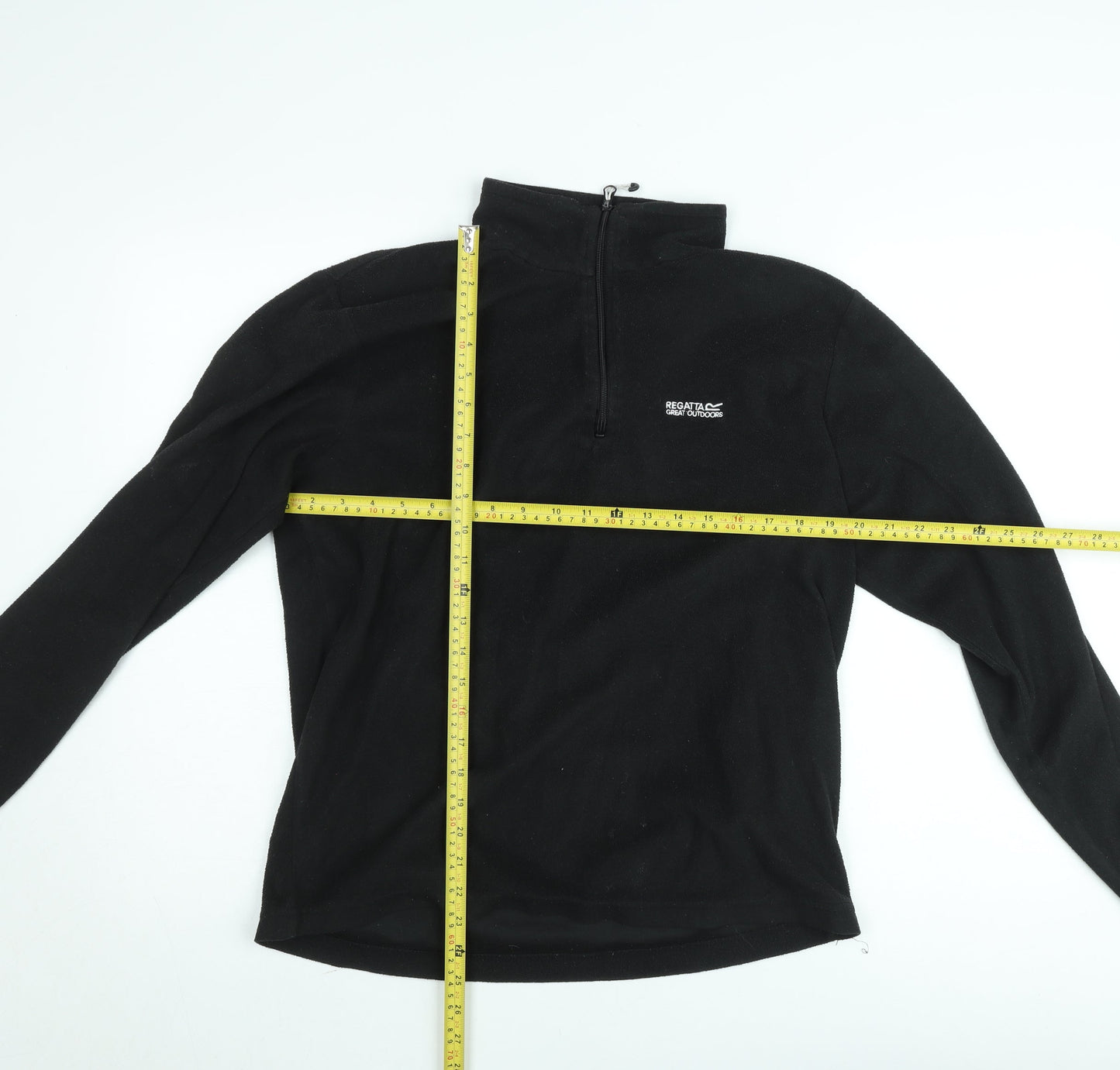 Mens UK Size L Regatta Black Henley Sweatshirt