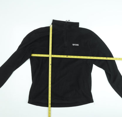 Mens UK Size L Regatta Black Henley Sweatshirt
