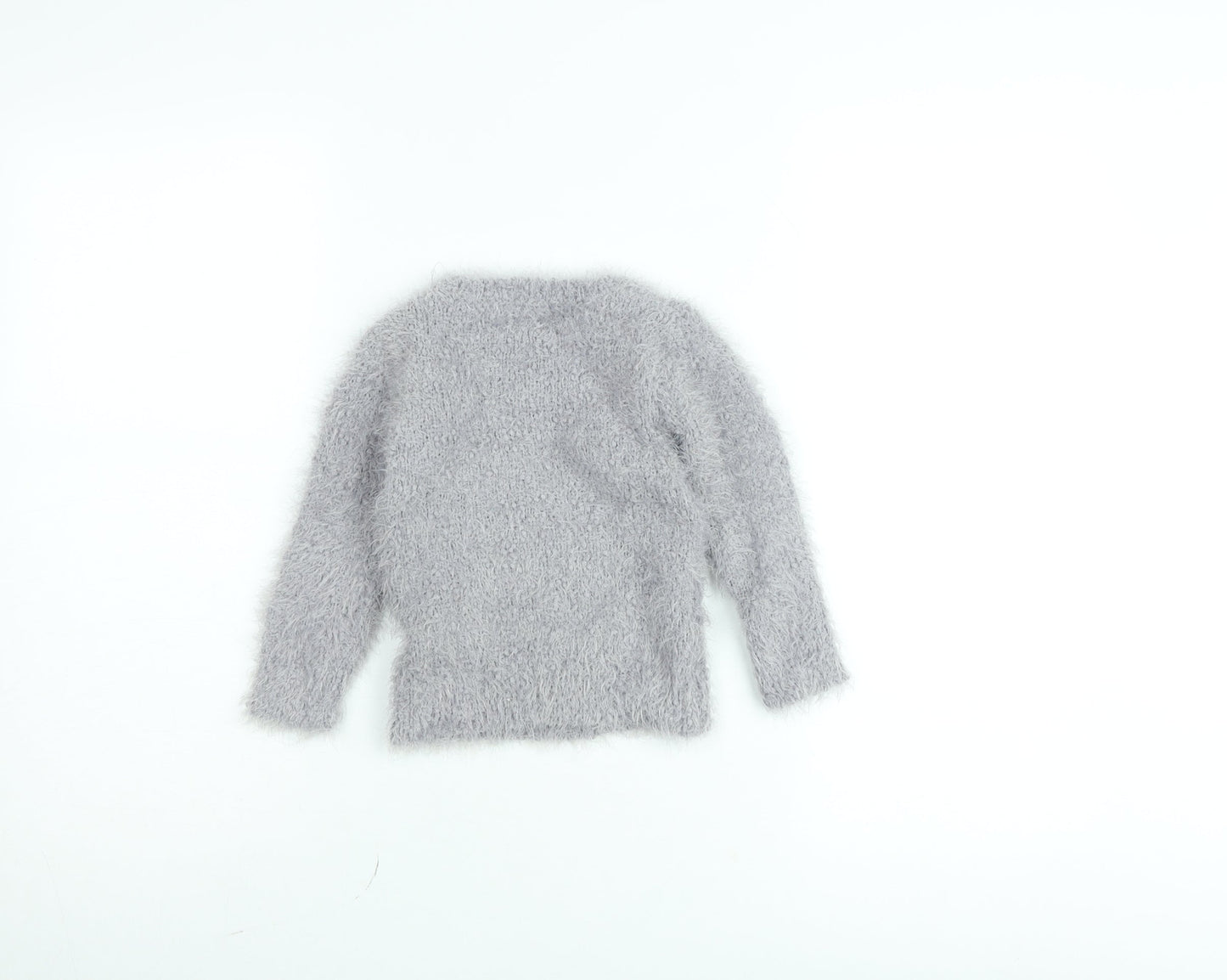 Young Dimension Girls Grey Koala Fluffy Pullover Jumper 12-18 Months