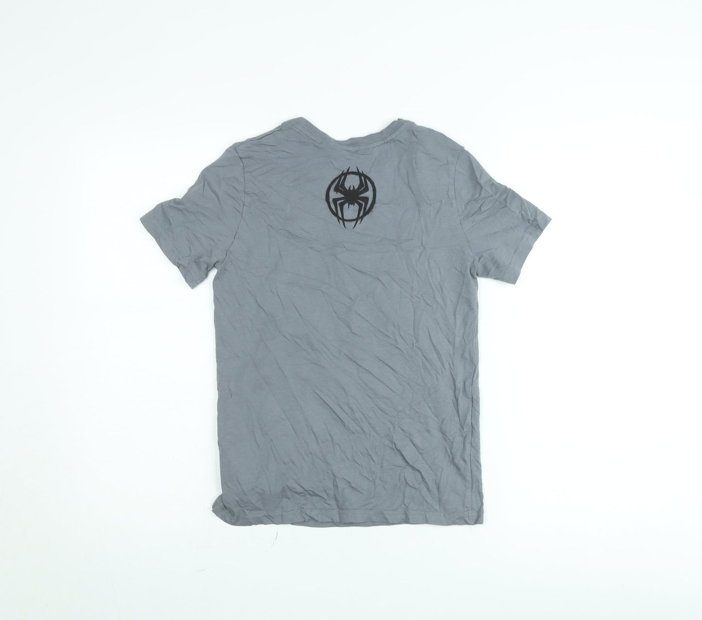 H&M Boys Grey Spider-Man T-Shirt 11-12 Years Marvel Graphic Cotton Top