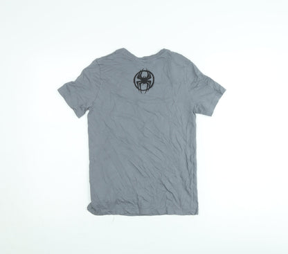 H&M Boys Grey Spider-Man T-Shirt 11-12 Years Marvel Graphic Cotton Top