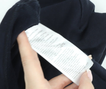 Tommy Hilfiger Girls Black Hoodie 12 Years Pullover Logo Sweatshirt