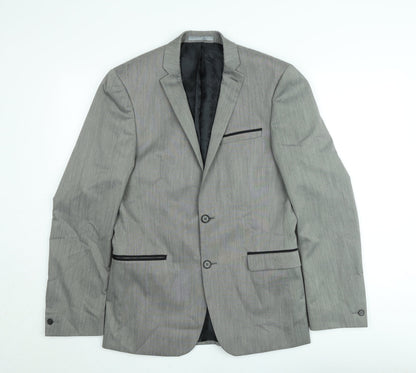 Mens UK Size 38 Red Herring Regular Grey Suit Jacket
