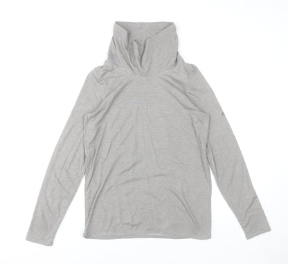 Craghoppers Women's Grey Roll Neck Long Sleeve Top UK 8