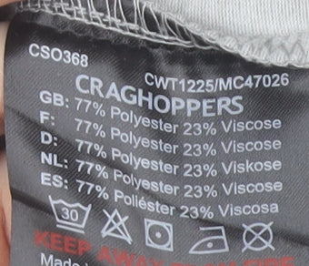 Craghoppers Women's Grey Roll Neck Long Sleeve Top UK 8