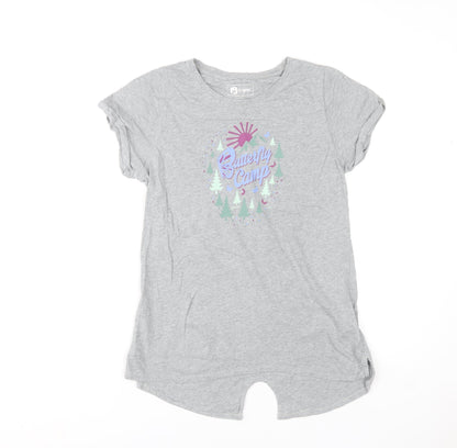 Hi Gear Girls Grey 13-14 Years Butterfly Camp Graphic Cotton T-Shirt