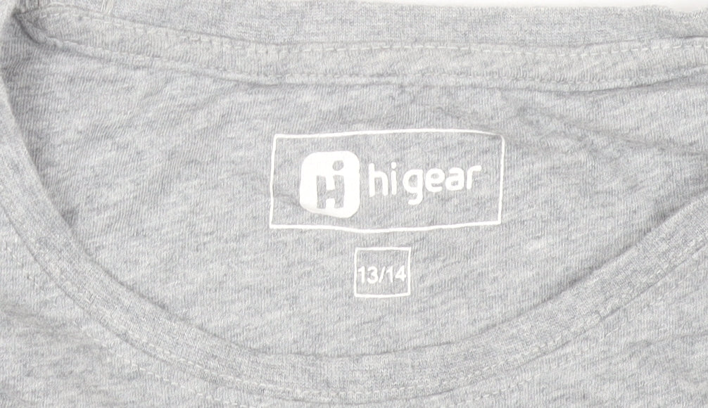 Hi Gear Girls Grey 13-14 Years Butterfly Camp Graphic Cotton T-Shirt