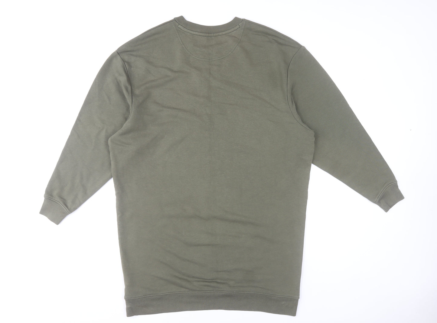 Stanley/Stella Women Green T-Shirt Dress Size 10 Cotton Crew Neck
