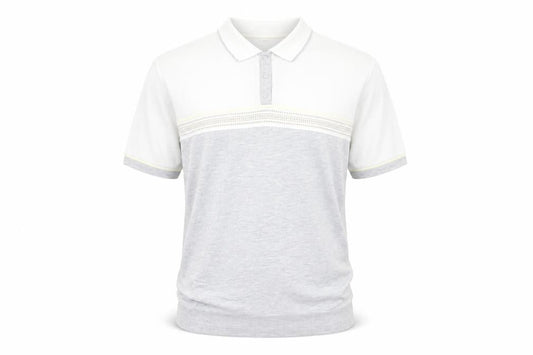 Blast Men's Grey Cotton Blend Short Sleeve Polo Shirt Size L