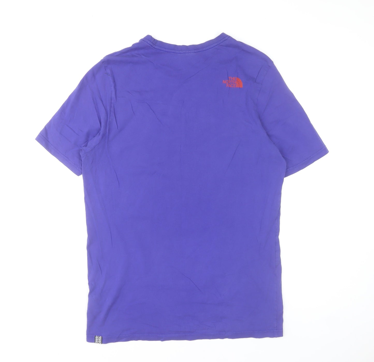 The North Face Men's Purple Graphic Print Cotton T-Shirt M