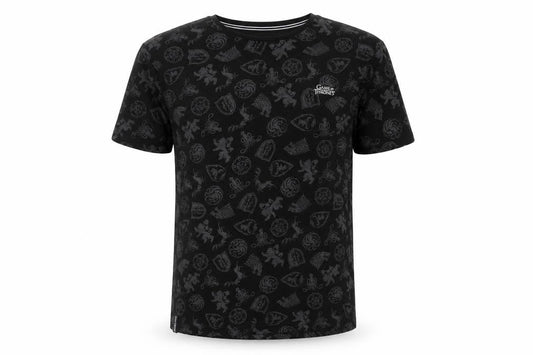 Game of Thrones Men’s Black Cotton Short Sleeve Crew Neck T-Shirt Size S