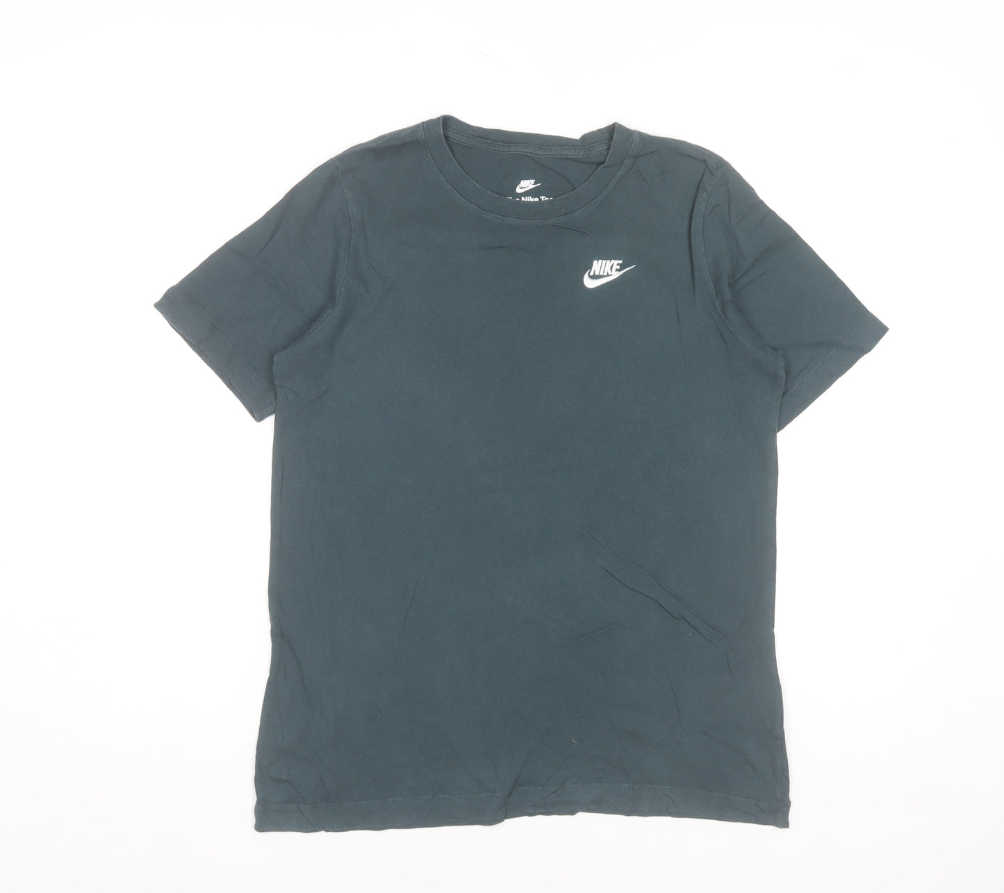 Nike Boys Black XL Basic Sports Logo Cotton T-Shirt