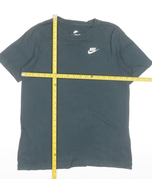 Nike Boys Black XL Basic Sports Logo Cotton T-Shirt