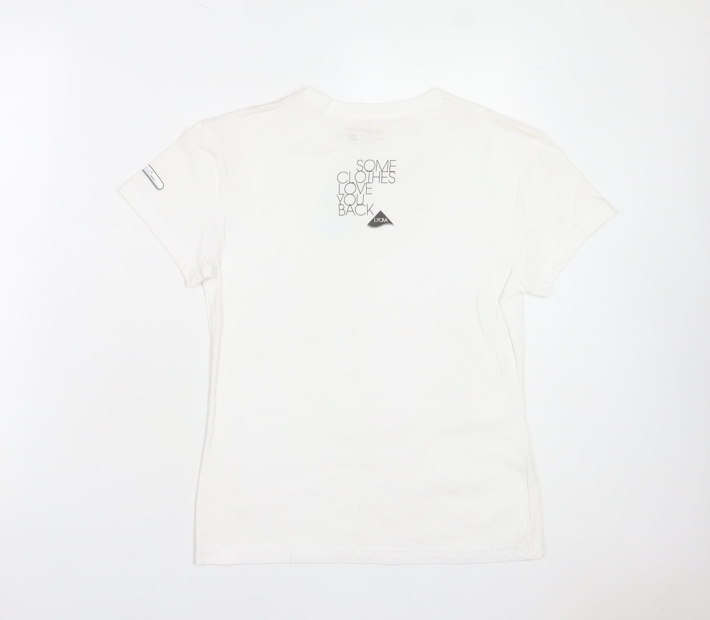 Invista Women’s White COOLMAX Lycra Short Sleeve T-Shirt Size L