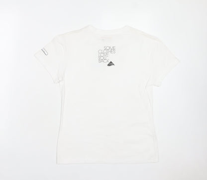 Invista Women’s White COOLMAX Lycra Short Sleeve T-Shirt Size L