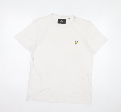 Lyle & Scott Men’s White Cotton Crew Neck Short Sleeve T-Shirt Size L