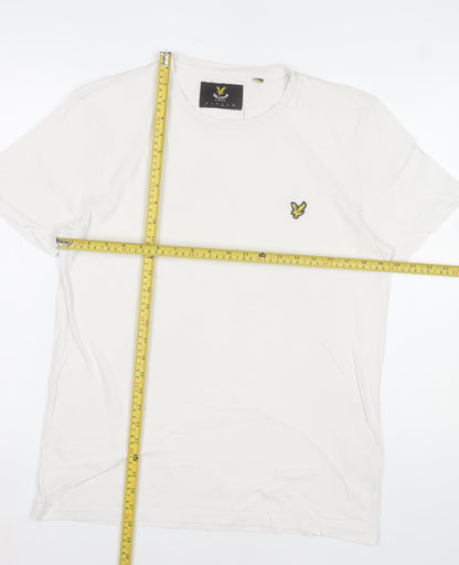 Lyle & Scott Men’s White Cotton Crew Neck Short Sleeve T-Shirt Size L