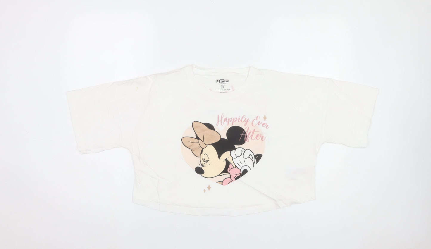 Primark Disney Minnie Mouse Bride To Be White Cotton Nightshirt XS
