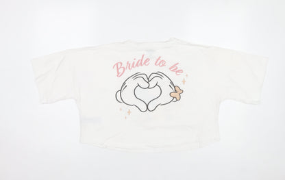 Primark Disney Minnie Mouse Bride To Be White Cotton Nightshirt XS