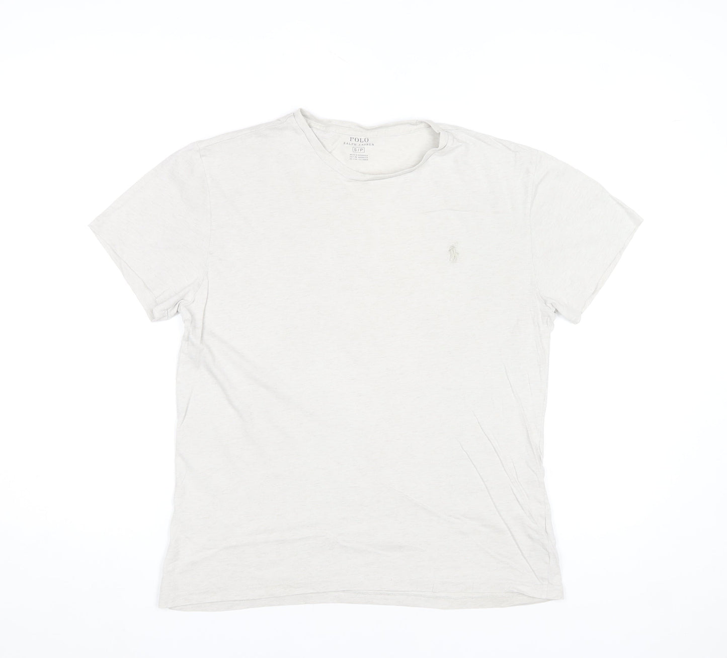 Polo Ralph Lauren Men's Beige Crew Neck Cotton T-Shirt Size S