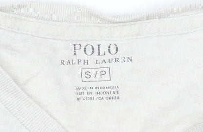 Polo Ralph Lauren Men's Beige Crew Neck Cotton T-Shirt Size S