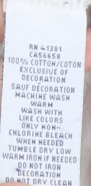 Polo Ralph Lauren Men's Beige Crew Neck Cotton T-Shirt Size S