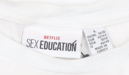 Sex Education Women’s White L Graphic T-Shirt The Maeve Effect