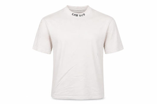 mrp Men’s White Relaxed Fit LOW KEY Graphic T-Shirt Size S