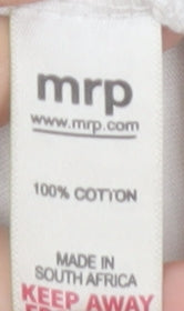 mrp Men’s White Relaxed Fit LOW KEY Graphic T-Shirt Size S