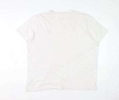 Nike Men's White Crew Neck Short Sleeve Classic Fit T-Shirt XL