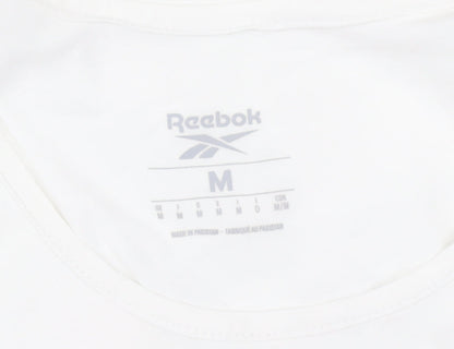 Reebok Men's White Rainbow Graphic Sleeveless T-Shirt M