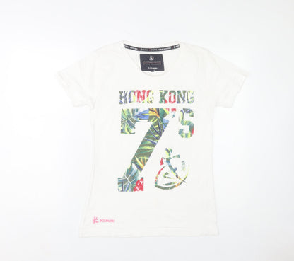 Kukri Womens White Hong Kong Sevens Cotton T-Shirt Size 10