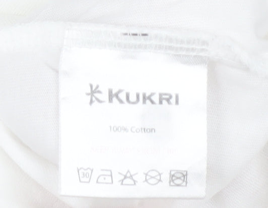 Kukri Womens White Hong Kong Sevens Cotton T-Shirt Size 10