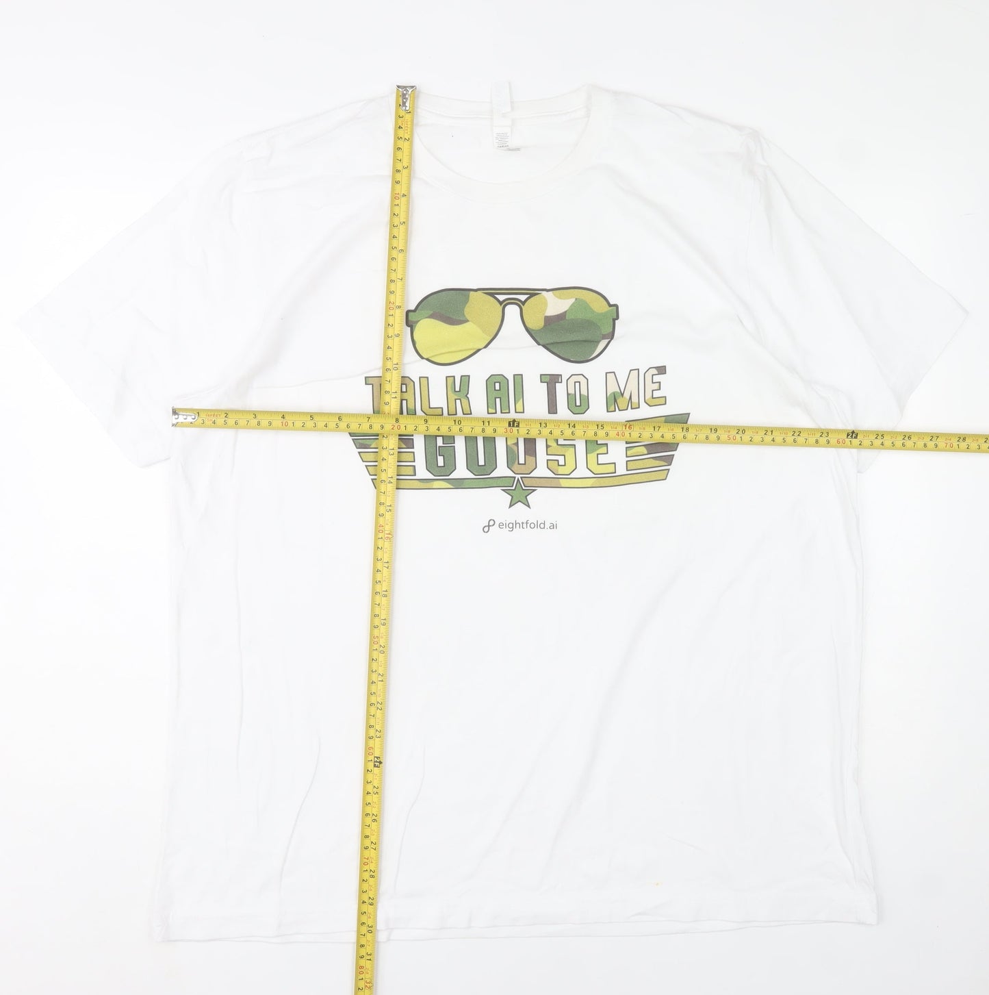 Bella + Canvas Men’s White 2XL Funny Graphic Cotton T-Shirt