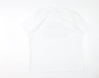 Bella + Canvas Men’s White 2XL Funny Graphic Cotton T-Shirt