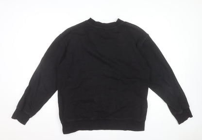 Nike Women's Black XL Crew Neck Pullover Sweatshirt 100% Cotton