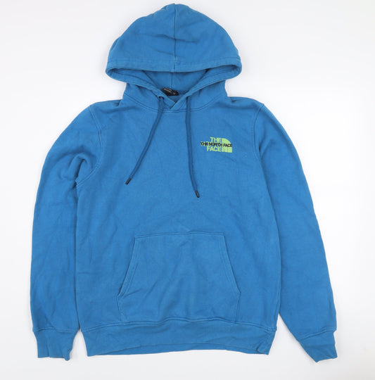 The North Face Men's Blue Pullover Logo Hoodie Size S