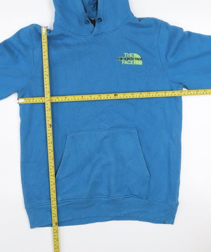 The North Face Men's Blue Pullover Logo Hoodie Size S