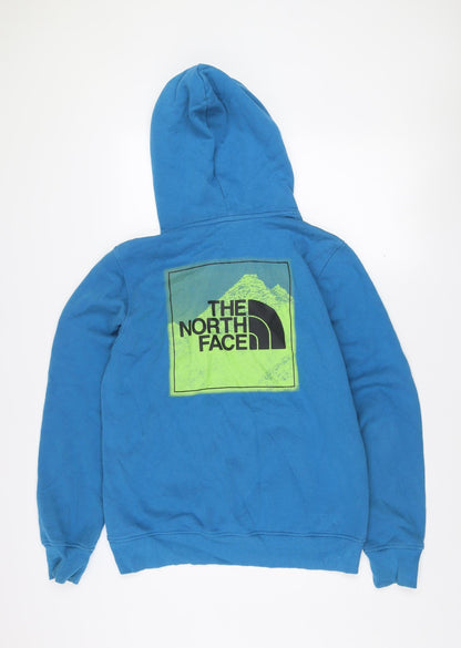 The North Face Men's Blue Pullover Logo Hoodie Size S