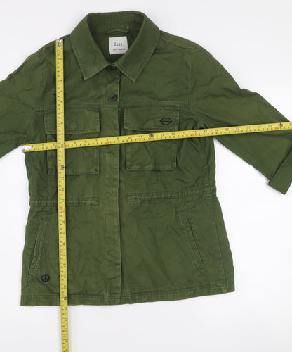 Dust Women’s Green Cotton Utility Button-Up Shirt Size M