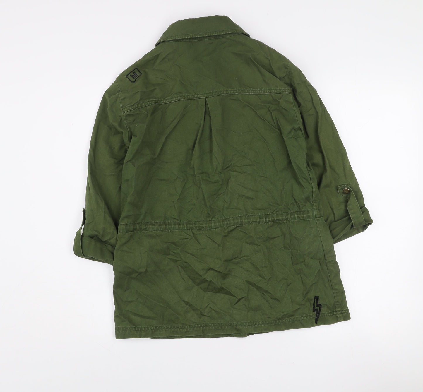 Dust Women’s Green Cotton Utility Button-Up Shirt Size M