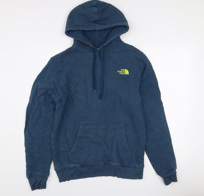 The North Face Men's Blue Pullover Hoodie Size S Graphic Outdoor