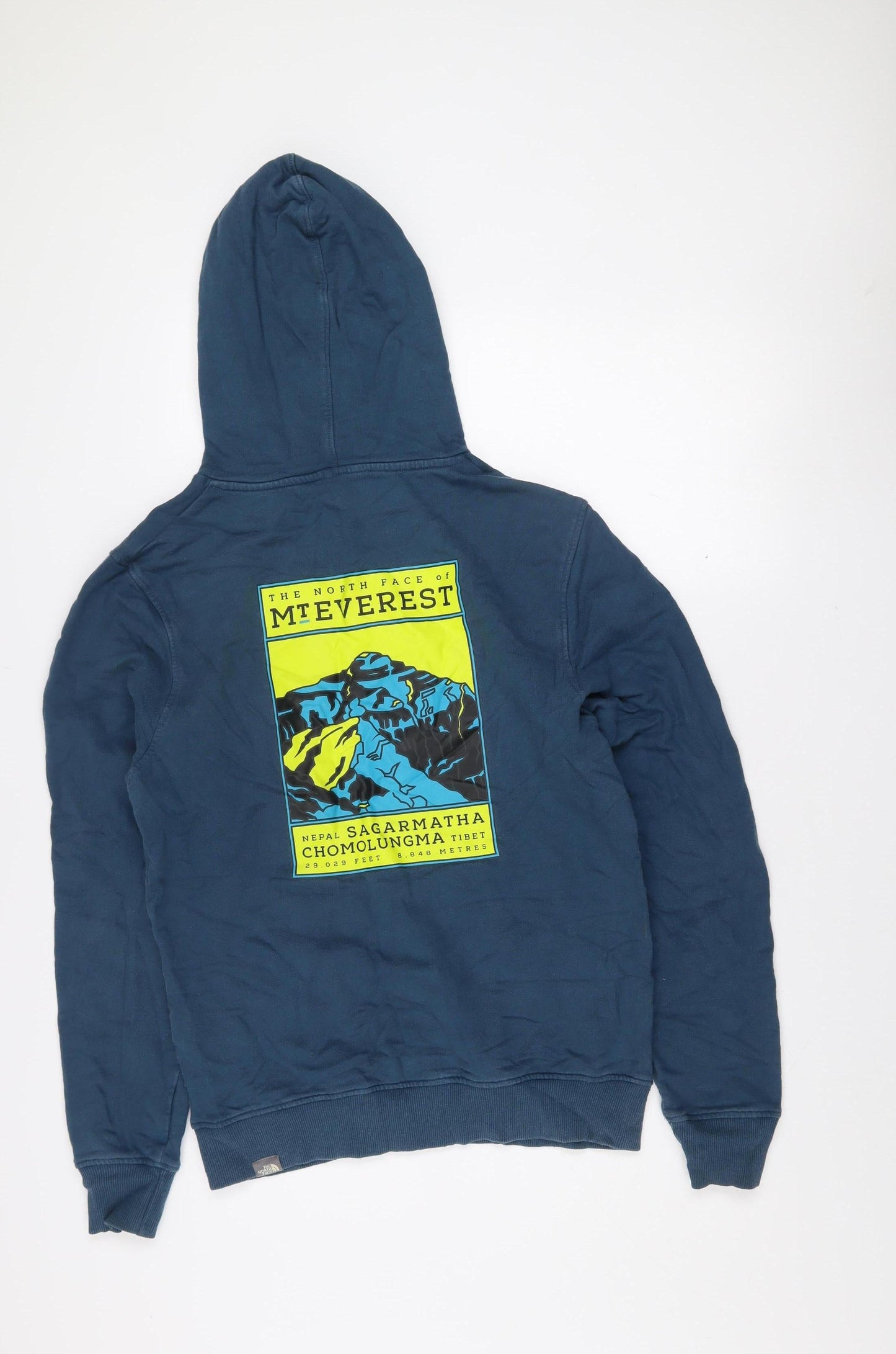 The North Face Men's Blue Pullover Hoodie Size S Graphic Outdoor